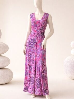 Garnet Hill Soleil Jersey Maxi Dress